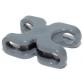 Technic tengely és Pin csatlakozó 2 x 3 gömbcsukló csatlakozóval