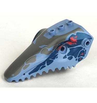 Dinoszaurusz felső állkapocs - mintás/matricás