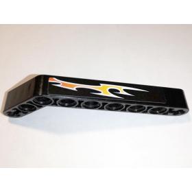 Technic hajlított emelőkar 1 x 9 - mintás/matricás™