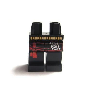 Minifigura csípő és lábak - mintás/matricás