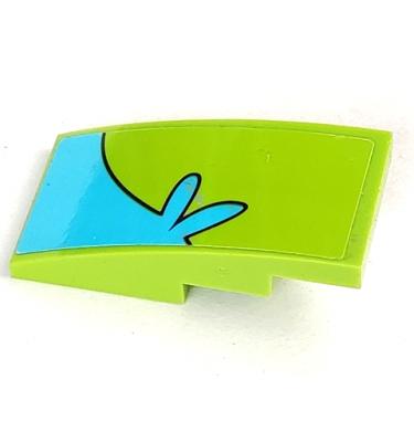 Lejtő, íves 4 x 2 - mintás/matricás