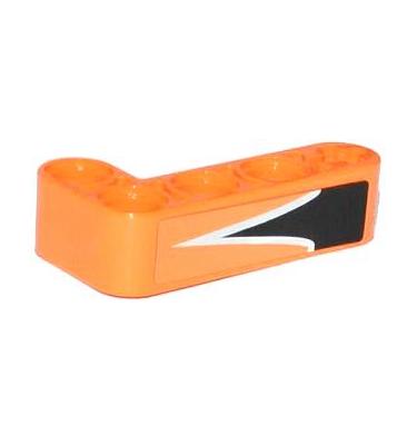 Technic L alakú emelőkar 2 x 4 - mintás/matricás