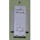 Sarok panel / fal elem 3 x 3 x 6 - mintás/matricás