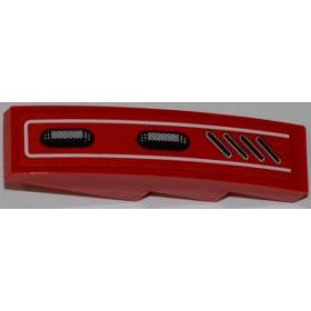 Lejtő, íves 4 x 1 - mintás/matricás™