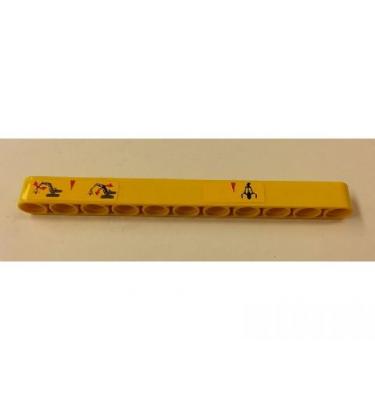 Technic emelőkar 1 x 11 - mintás/matricás