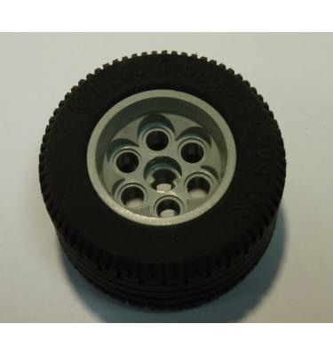 Kerék 36.8mm D. x 26mm VR, fekete gumiabronccsal 49.6 x 28 VR