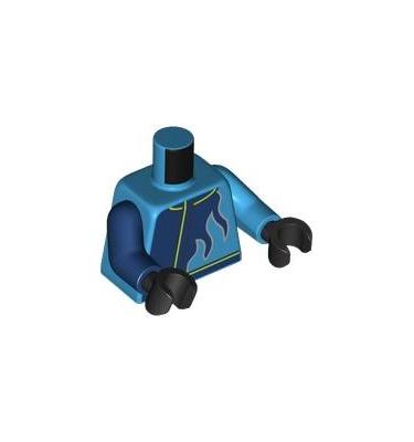 Figura felsőtest kezekkel - mintás/matricás