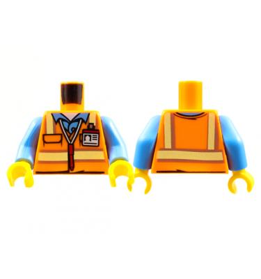 Figura felsőtest kezekkel - mintás/matricás