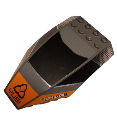 Szélvédő 10 x 6 x 2 - mintás/matricás