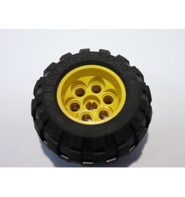 Kerék 36.8mm D. x 26mm VR,, fekete gumiabronccsal 56 x 30 R