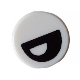 1 x 1 kerek csempe elem - mintás/matricás™