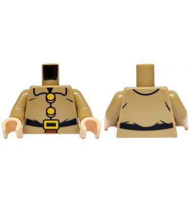 Figura felsőtest kezekkel - mintás/matricás