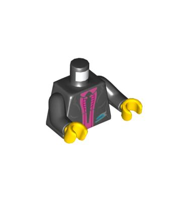 Figura felsőtest kezekkel - mintás/matricás