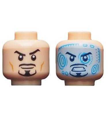 Minifigura fej (kétoldalas)