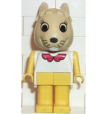 Lego Fabuland nyuszi/nyúl figura fab3d
