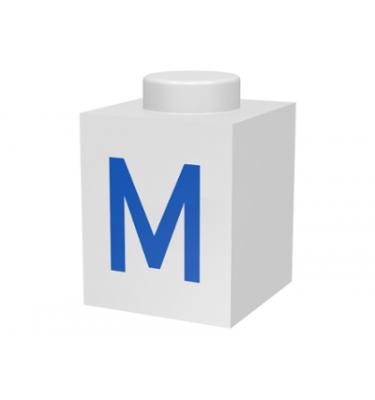 Kocka 1 x 1 - mintás/matricás