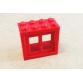 Ablakkeret piros ablakkal 2 x 4 x 3