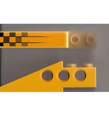 Technic lejtő elem 6 x 1 x 1 2/3 - mintás/matricás