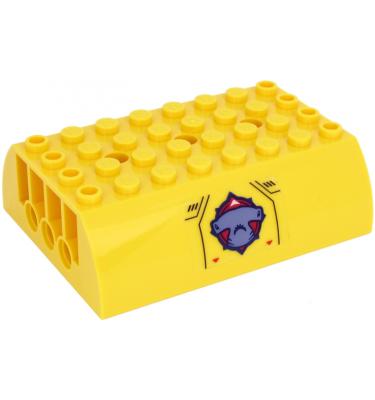 Íves lejtő 6 x 8 x 2 (MINDKÉT OLDAL MINTÁS/MATRICÁS)