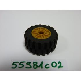 Kerék 18mm D. x 14mm, fekete 30.4 x 14 gumiabronccsal™