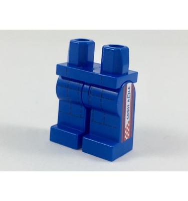 Minifigura csípő és lábak - mintás/matricás