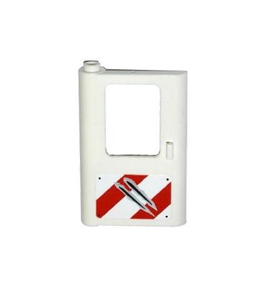 Vonat ajtó 1 x 4 x 5 (bal) - mintás/matricás