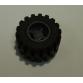 Kerék 11mm D. x 12mm, fekete gumiabronccsal offset futófelülette