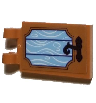 Módosított csempe 2 x 3 - mintás/matricás