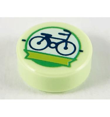 1 x 1 kerek csempe elem - mintás/matricás