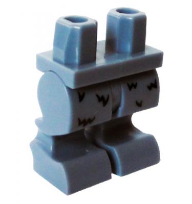 Minifigura csípő és lábak - mintás/matricás