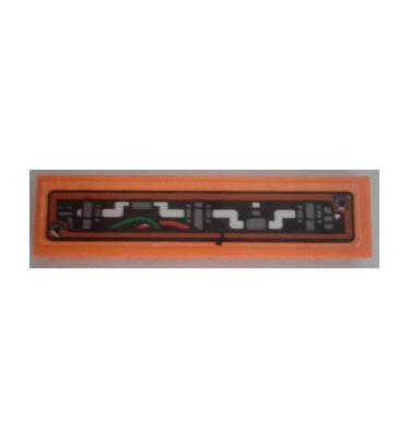 Csempe 1 x 4 - mintás/matricás