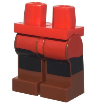 Minifigura csípő és lábak - mintás/matricás