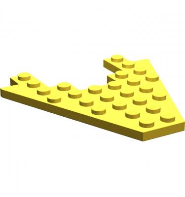Ék alakú lapos elem 8 x 8, 3 x 4 kivágással