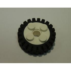 Kerék fekete gumiabronccsal 24mm D. x 8mm (Offset futófelület)™