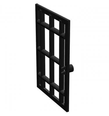Rácsos ajtó 1 x 6 x 7