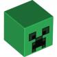 Minifigura fej - Minecraft Creeper