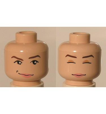 Minifigura fej (kétoldalas)