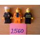 3 db Lego figura: tűzoltó, rendőr
