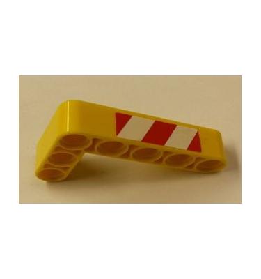 Technic L alakú emelőkar 3 x 5 - mintás/matricás