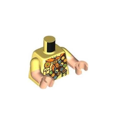 Figura felsőtest kezekkel - mintás/matricás