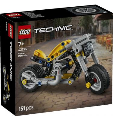 Sárga motorkerékpár