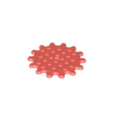 Kerek, lapos fogaskerék elem 6 x 6 (14 fog)