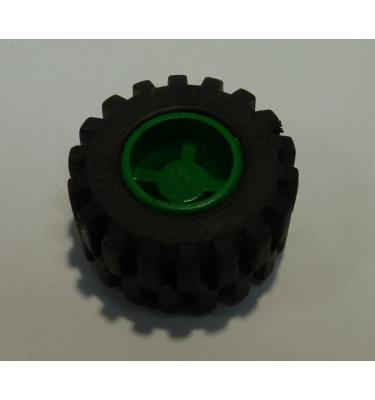 Kerék 11mm D. x 12mm, fekete gumiabronccsal offset futófelülette