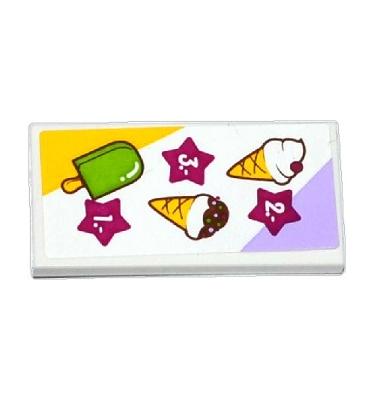 Csempe 2 x 4 - mintás/matricás