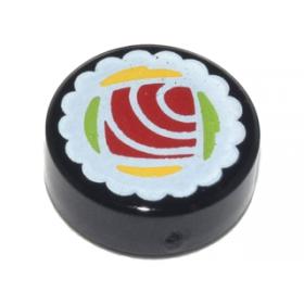 1 x 1 kerek csempe elem - mintás/matricás™