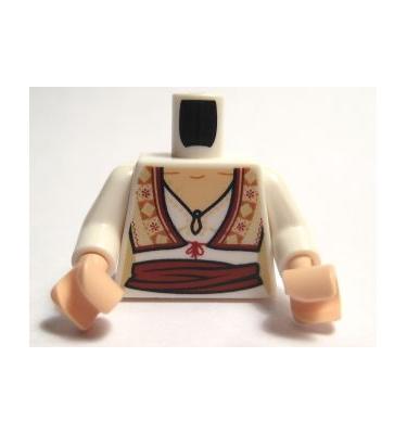 Figura felsőtest kezekkel - mintás/matricás