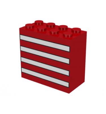 Kocka 2 x 4 x 3 - mintás/matricás
