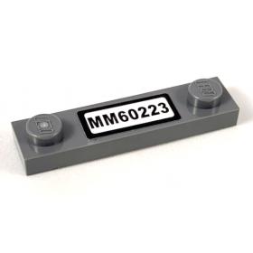 1 x 4 módosított lapos elem - mintás/matricás™