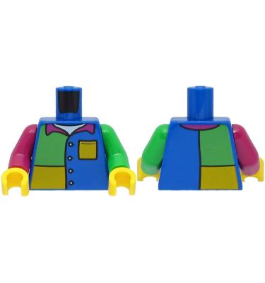 Figura felsőtest kezekkel - mintás/matricás