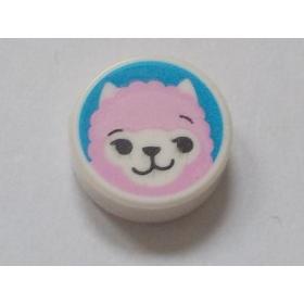 1 x 1 kerek csempe elem - mintás/matricás™